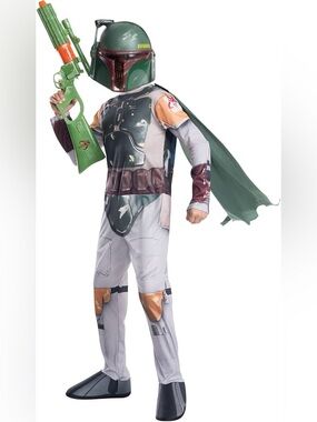 Rubie's Boba Fett Kids Superhero Costume in Green, Gray, Brown